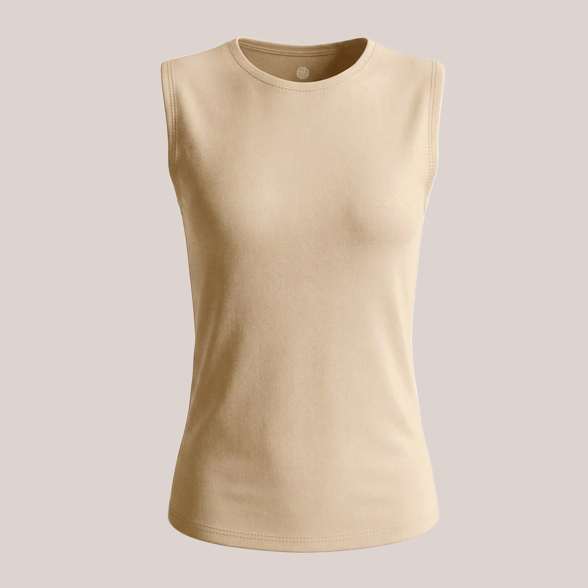 Amantech Fitted Inner Top Crew Neck Cap Sleeve - Image 4