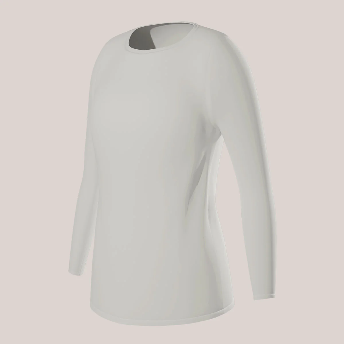 Fitted Inner Top Crew Neck Long Sleeves - Image 12