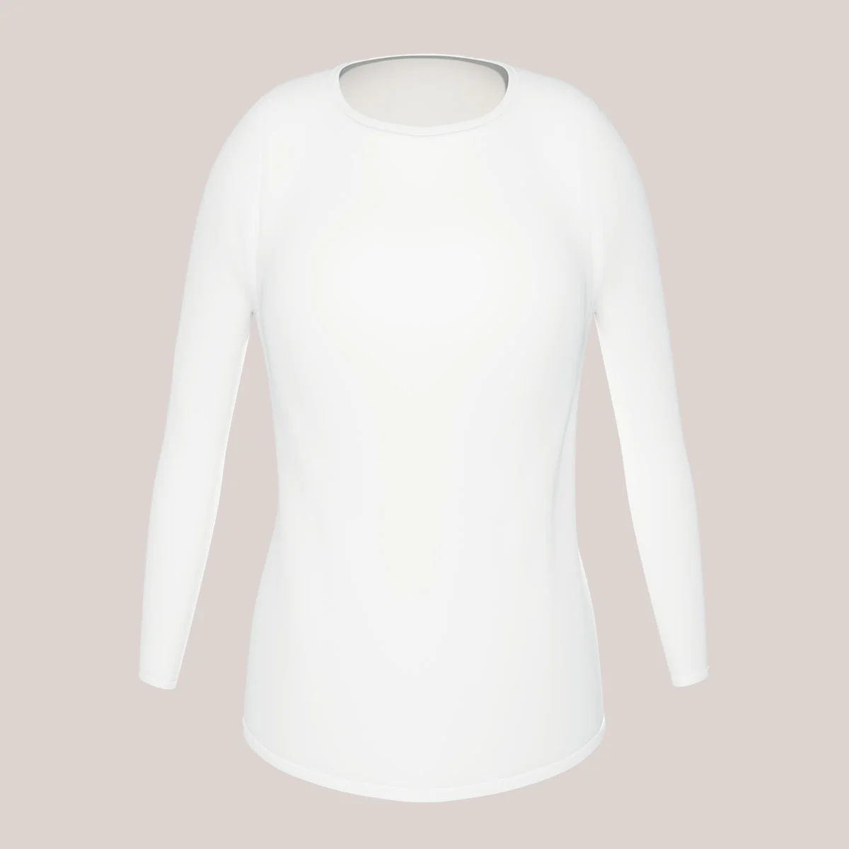 Fitted Inner Top Crew Neck Long Sleeves - Image 7