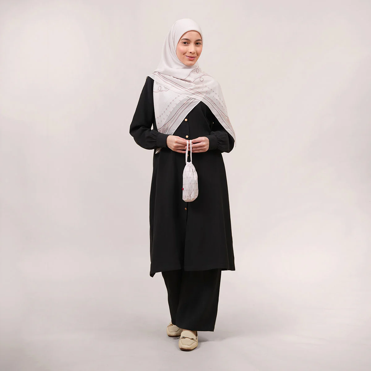 Lucia Jacquard Voile Square - Image 11