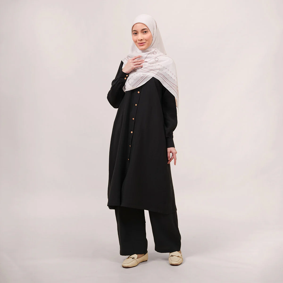Lucia Jacquard Voile Square - Image 12