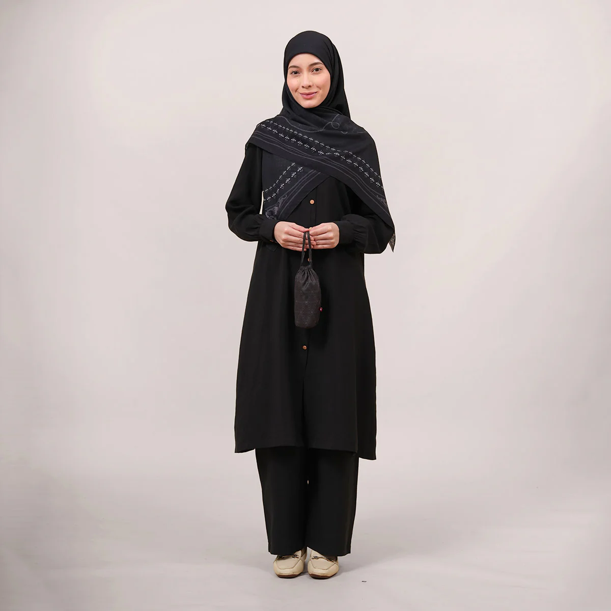 Lucia Jacquard Voile Square - Image 3