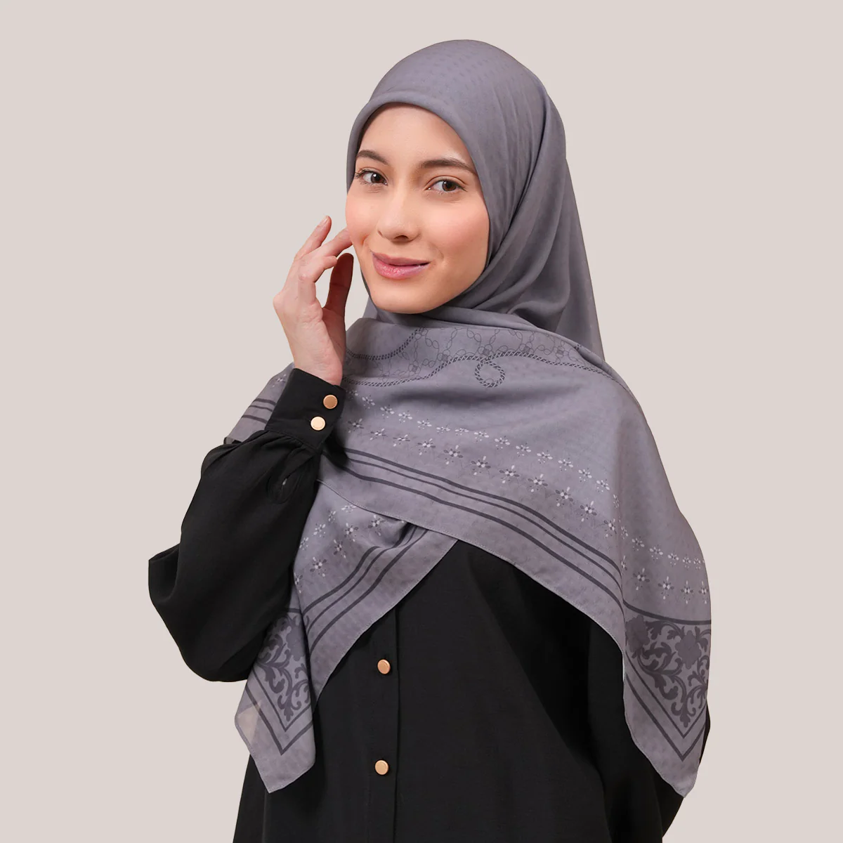 Lucia Jacquard Voile Square - Image 34