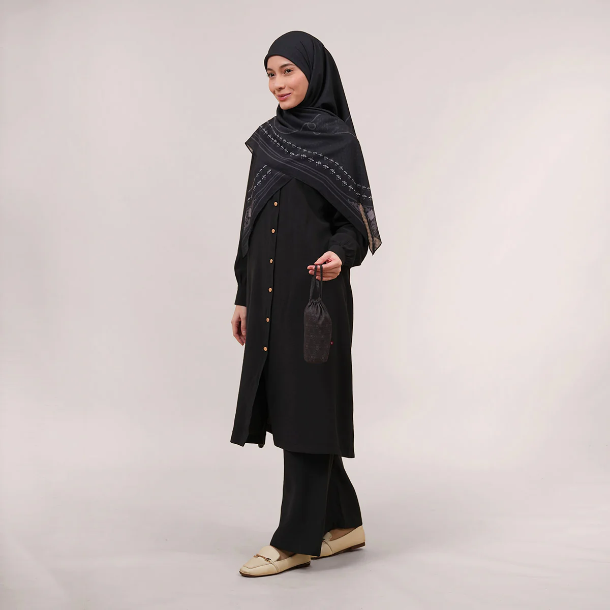Lucia Jacquard Voile Square - Image 5