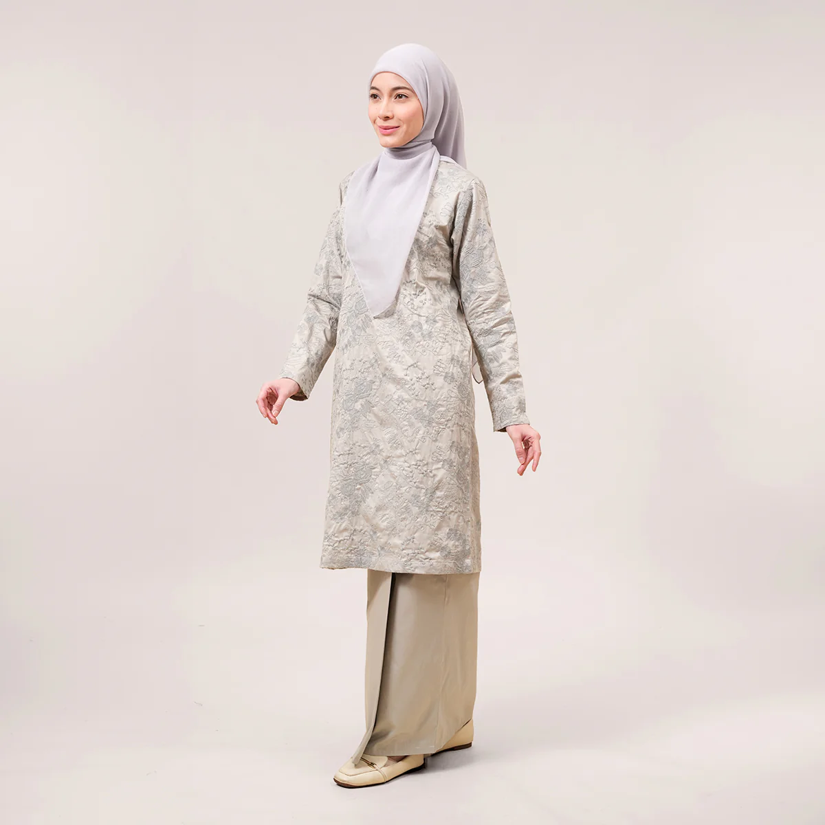 Samira Embroidered Kurung Moden - Image 8