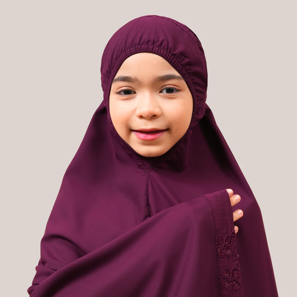 Telekung Broderie Sofeena Kids - Image 10