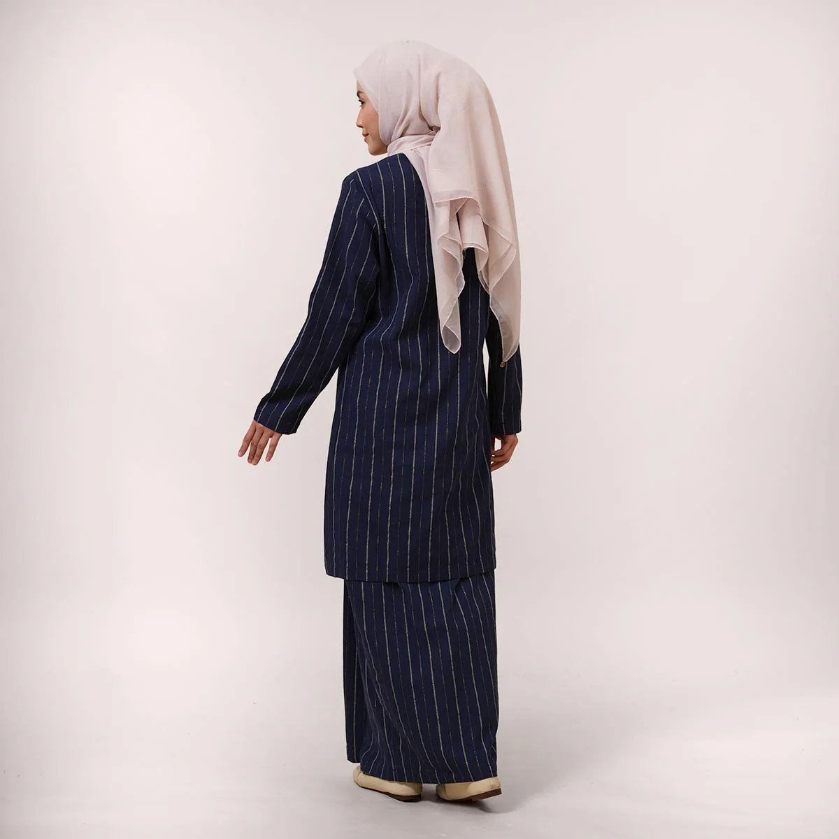 Yasra Striped Kurung Moden - Image 20