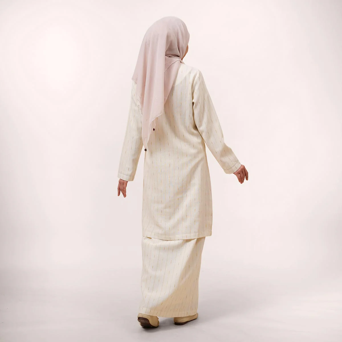 Yasra Striped Kurung Moden - Image 4