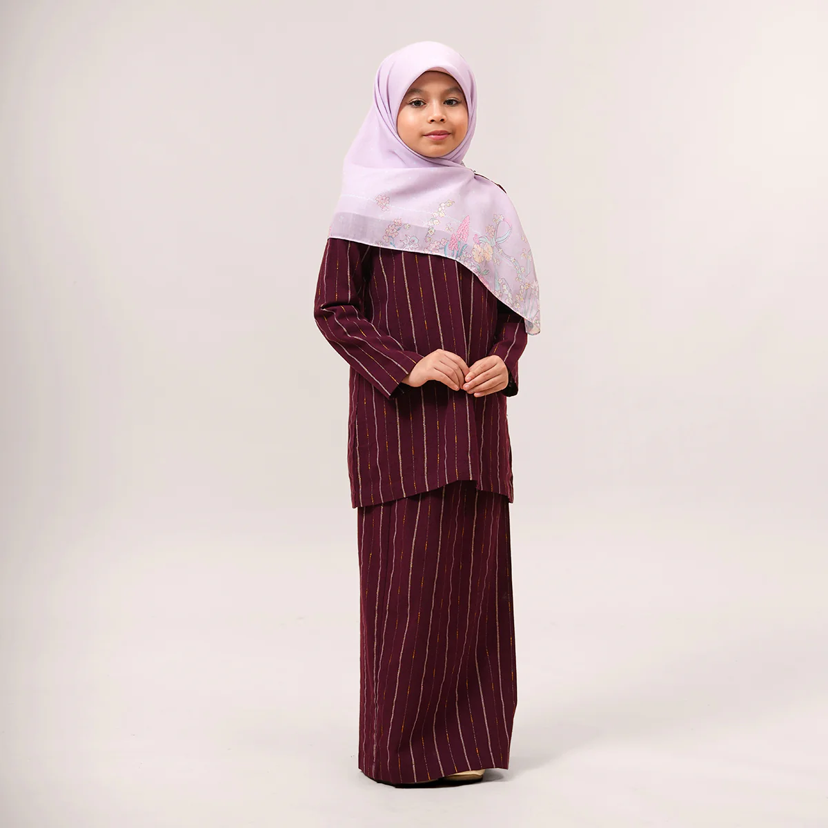 Yasra Striped Kurung Moden Cilik - Image 10