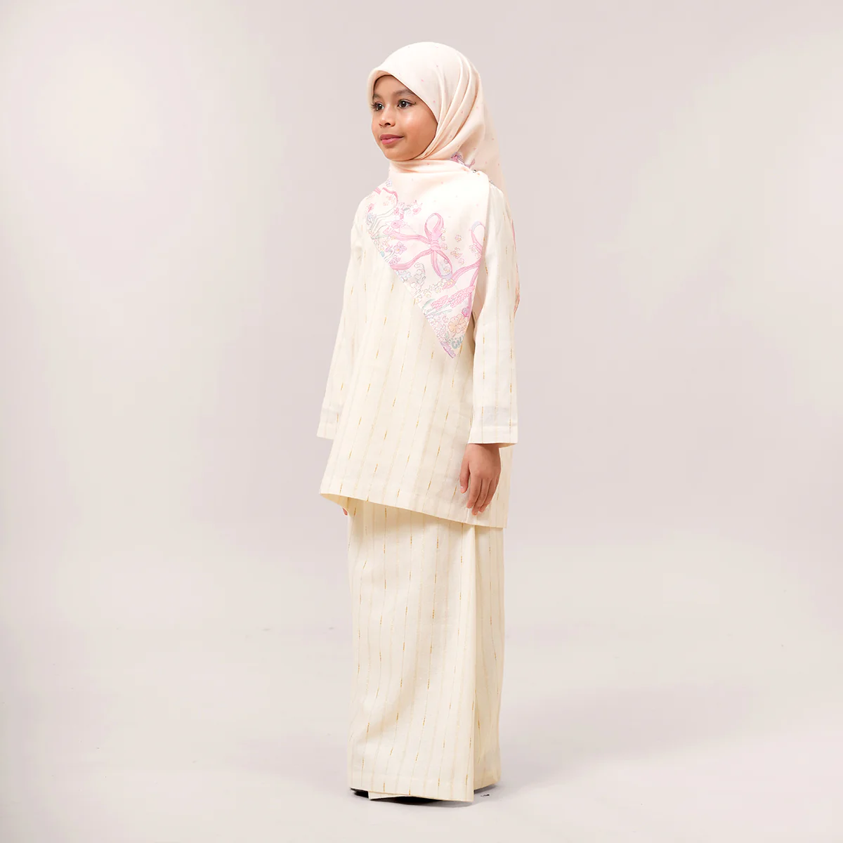 Yasra Striped Kurung Moden Cilik - Image 3
