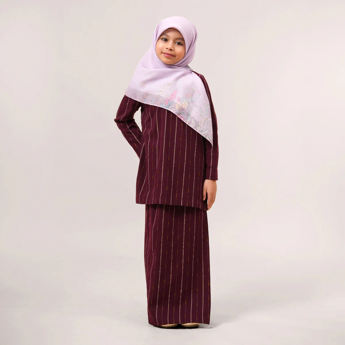 Yasra Striped Kurung Moden Cilik - Image 9